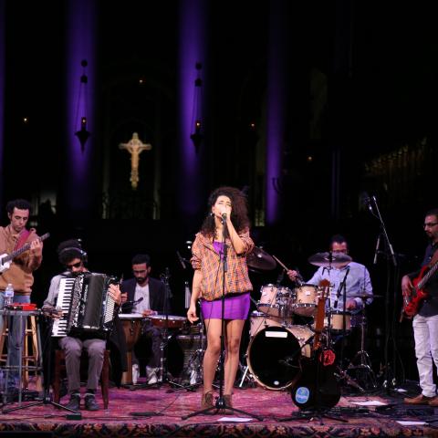 Dina El Wedidi Performing at Cathedral of St. John the Divine, by Nourhan Magdi