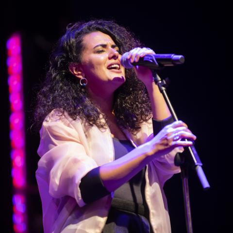 Dina El Wedidi at the Kennedy Center Millennium Stage, by Adam Lee